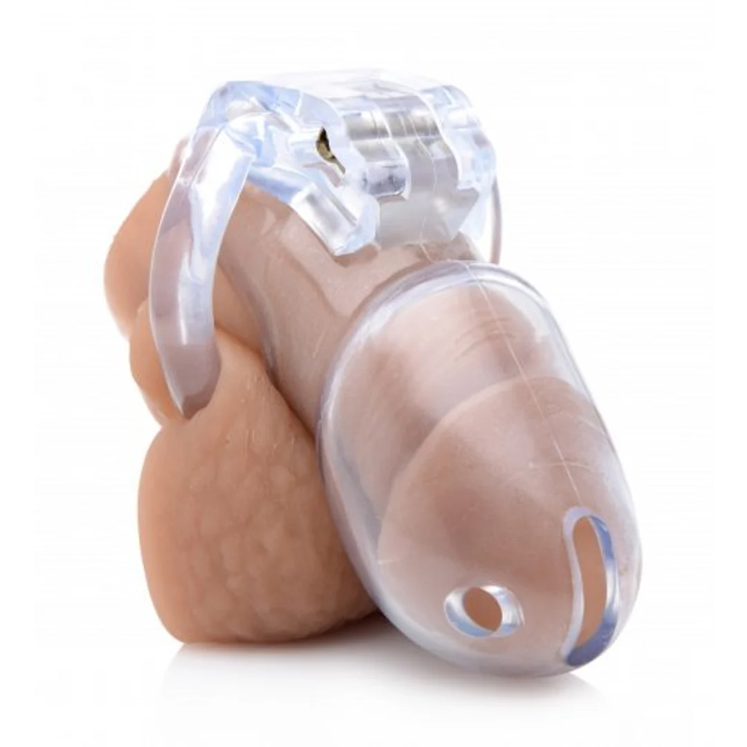 Chastity cage met veilig slot – Medium - Afbeelding 7