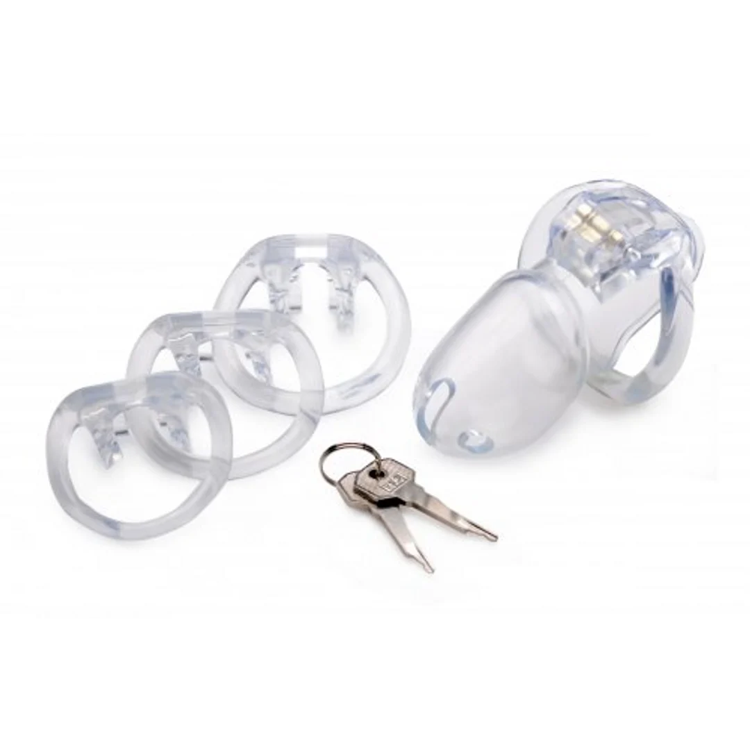 Chastity cage met veilig slot – Medium - Afbeelding 8