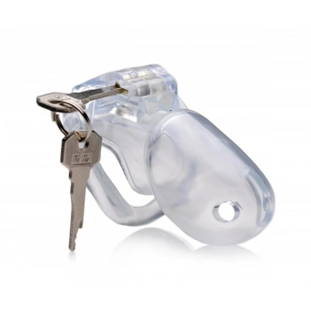 Chastity cage met veilig slot – Medium - Afbeelding 9