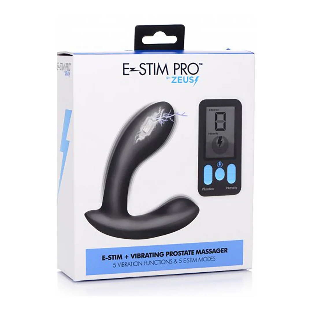 AG663-2 Prostaatstimulator met afstandsbediening β E-Stim Pro - Siliconen Vibrerende Prostaat Massager + Afstandsbediening - Afbeelding 1