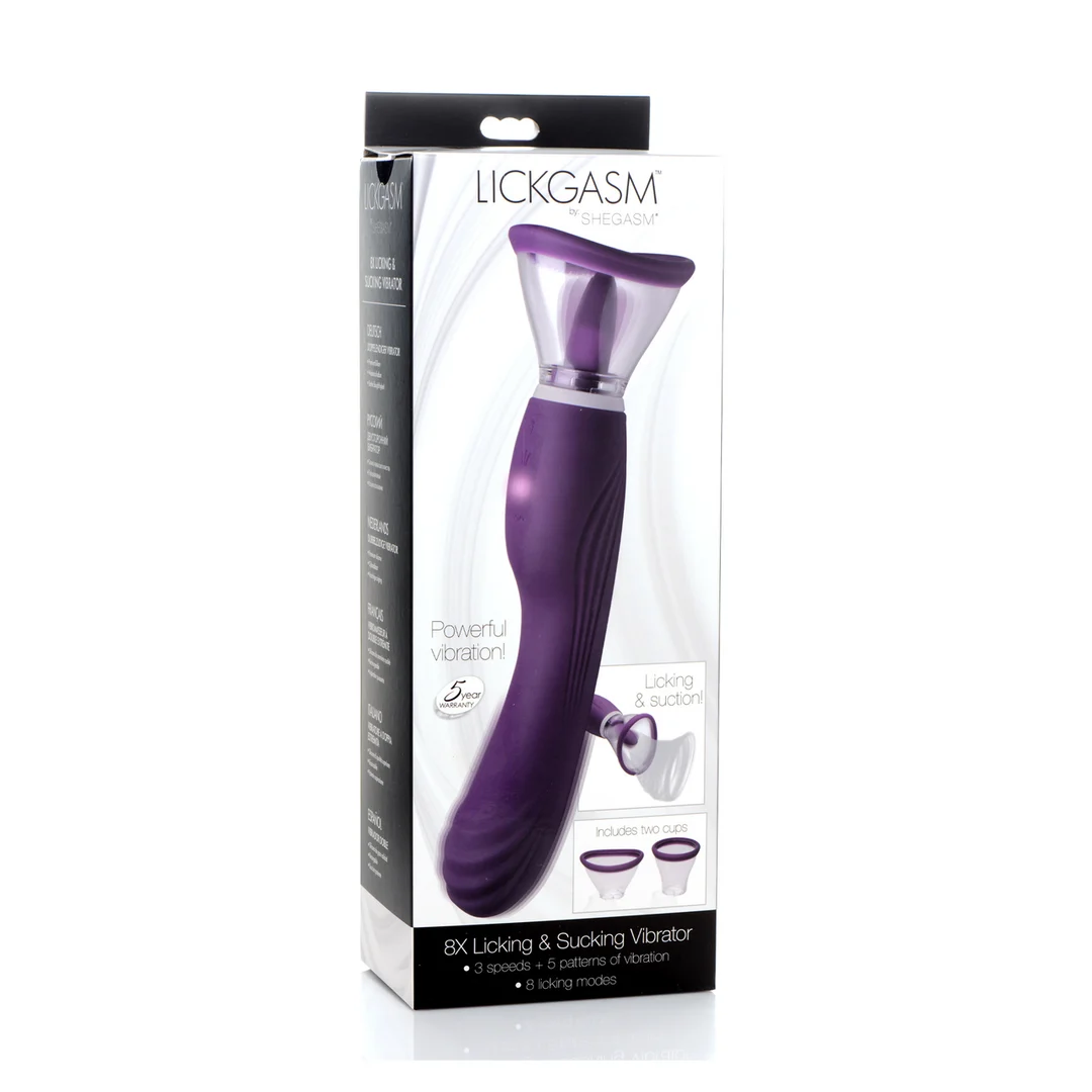 Lickgasm 8x vibratore lecca e aspira - immagine 1