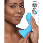 vibrator – knijpbaar & thermo-reactief met zuignap – XR Brands Blauw XR Brands - Afbeelding 3