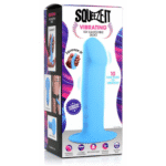 vibrator – knijpbaar & thermo-reactief met zuignap – XR Brands Blauw XR Brands