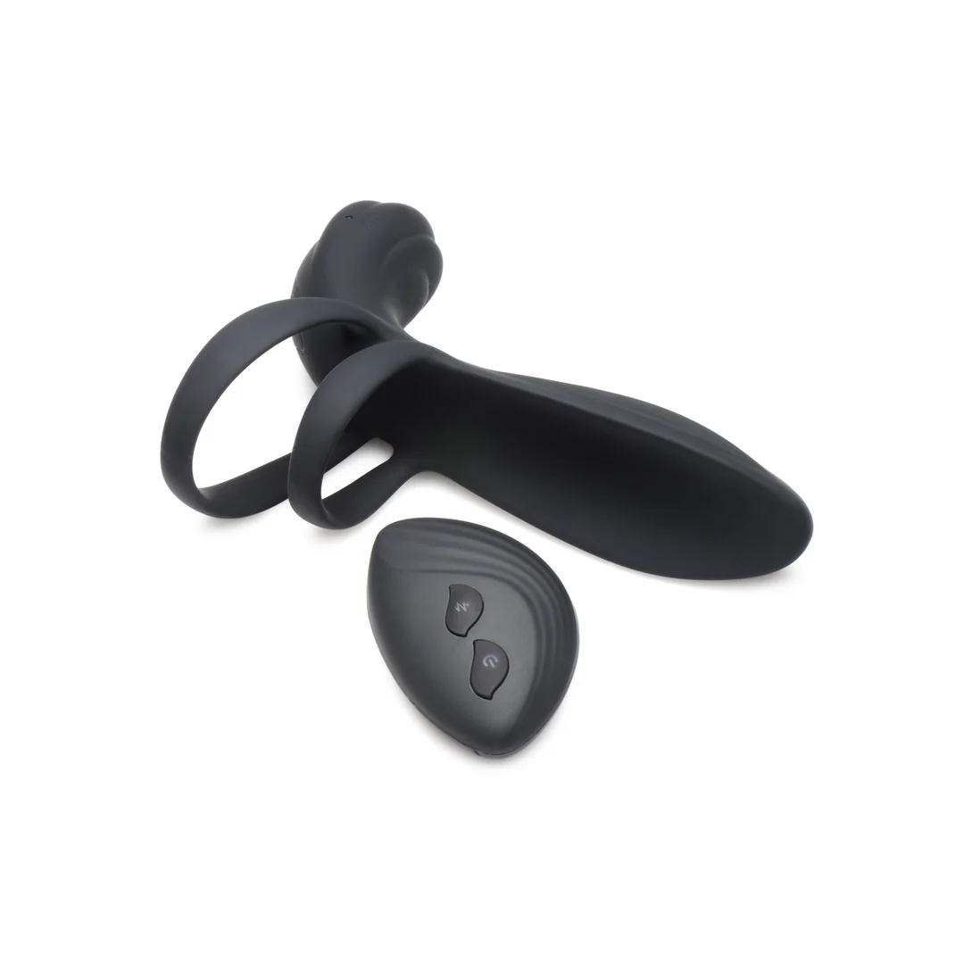 Manchon pénien vibrant en silicone XR Brands avec télécommande – Image 6