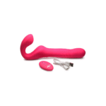 strapless vibrator – stotende schacht + 10 standen vibraties met afstandsbediening – XR Brands roze XR Brands - Afbeelding 3