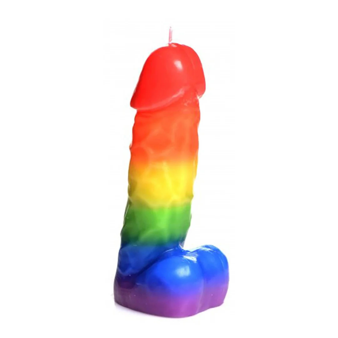 Candela colante arcobaleno Pride Pecker - immagine 3