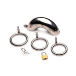 Chastity cage met 3 ringen – Captor - Afbeelding 5