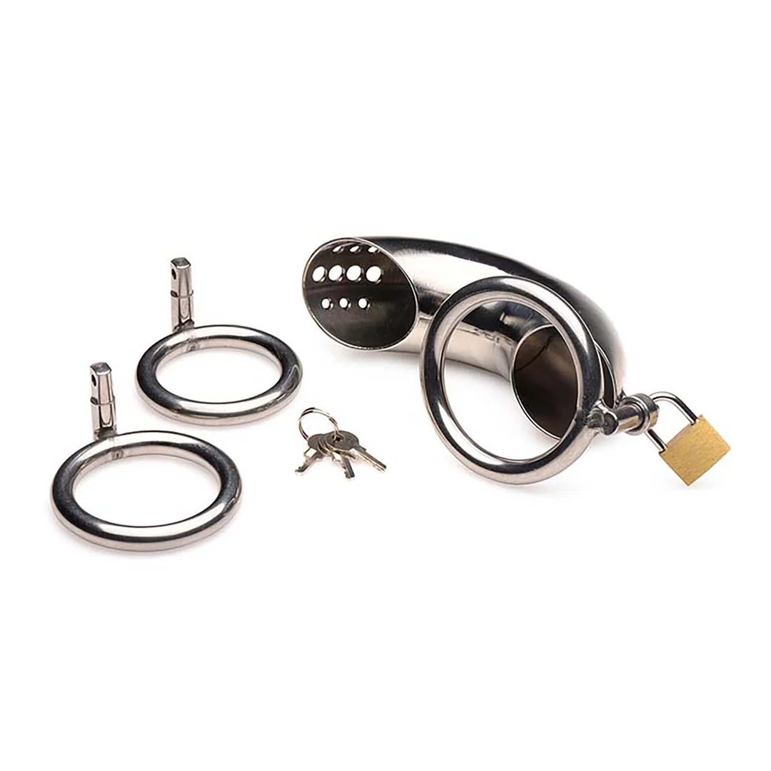 Cage de chasteté en acier inoxydable Forged Captor XR Brands – Image 2