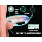 Automatische masturbator met 3 zuigstanden – Zwart - Afbeelding 4