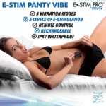 Toy voor koppels met afstandsbediening – E-Stim Panty Vibe met Afstandsbediening - Zwart - Afbeelding 4
