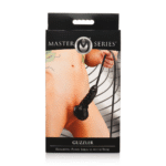 Penis sleeve met lange slang – Zwart - Afbeelding 2