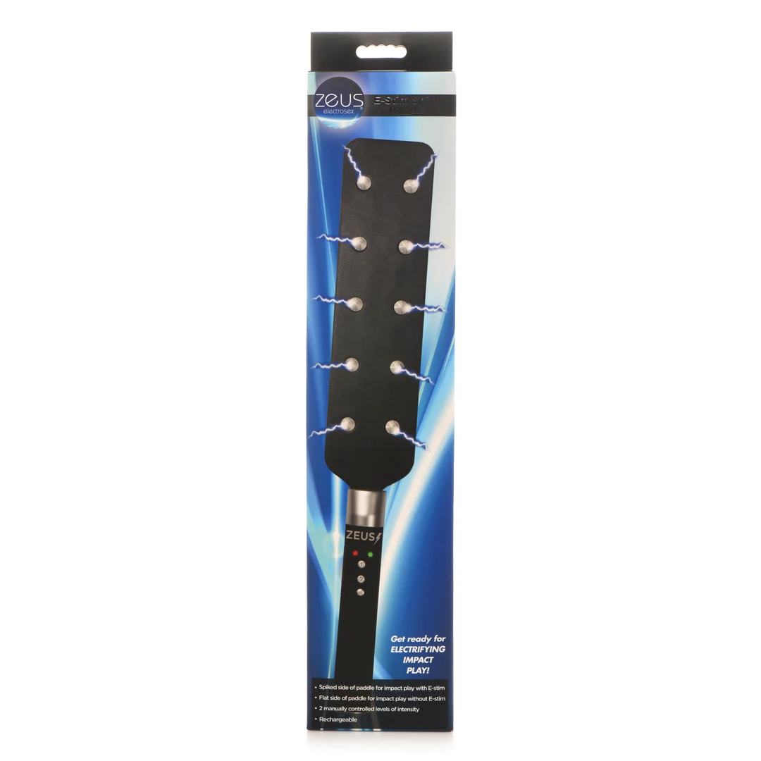 BDSM paddle met spikes – Spiked Paddle - Zwart - Afbeelding 2