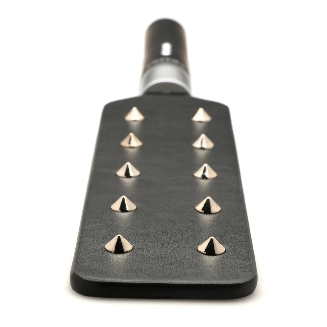 BDSM paddle met spikes – Spiked Paddle - Zwart - Afbeelding 3