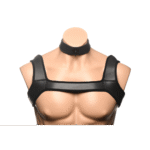 Roleplay kostuum met pupkap en harnas voor speels fetishplezier - SexyPlus - Afbeelding 5