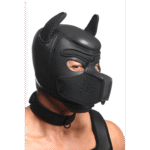 Roleplay kostuum met pupkap en harnas voor speels fetishplezier - SexyPlus - Afbeelding 6