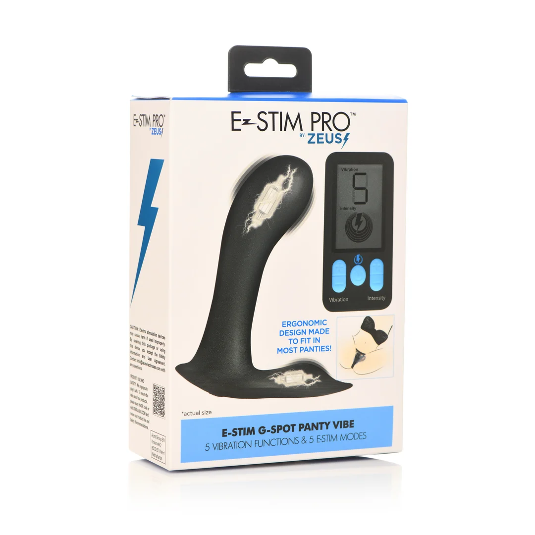 E Stim Pro G spot pantyvibrator zwart