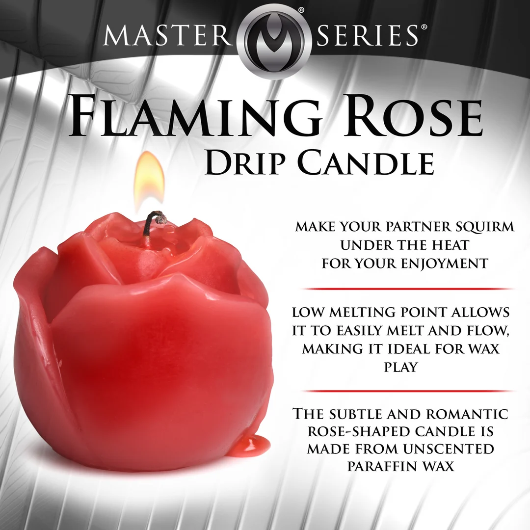Candela colante Flaming Rose, rossa - immagine 6