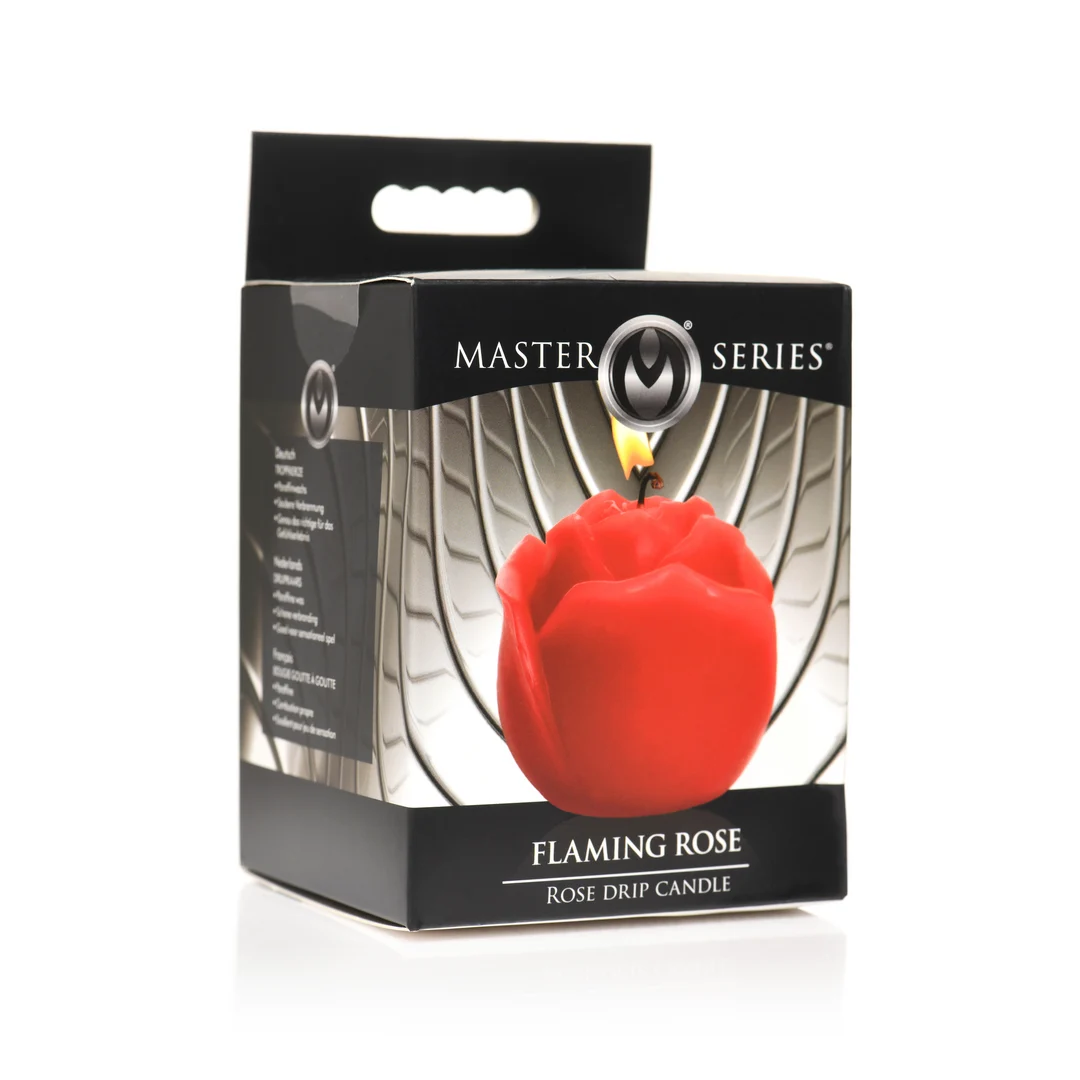 Flaming Rose druipkaars rood