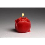 Massagekaars – Flaming Rose rozenvormige druipkaars met laag smeltpunt – ongeparfumeerd – rood - Afbeelding 5