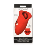 Clitoris vibrator met kussende tong – Rood XR Brands - Afbeelding 2