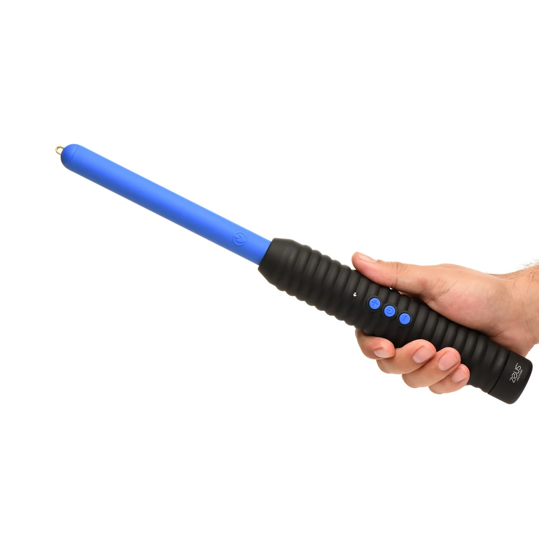 BDSM e-stim wand met stevige grip – Shock Rod - E-Stim Zapping Wand - Blauw - Afbeelding 6