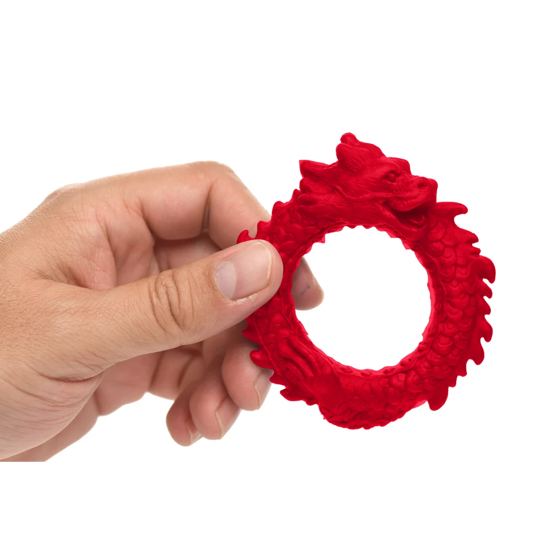 Anel peniano de silicone Rise of the Dragon, vermelho - Image 6