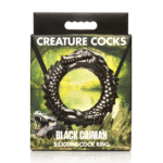 Anneau pénien en silicone XR Brands Black Caiman – Image 2