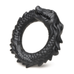 Anneau pénien en silicone XR Brands Black Caiman – Image 4