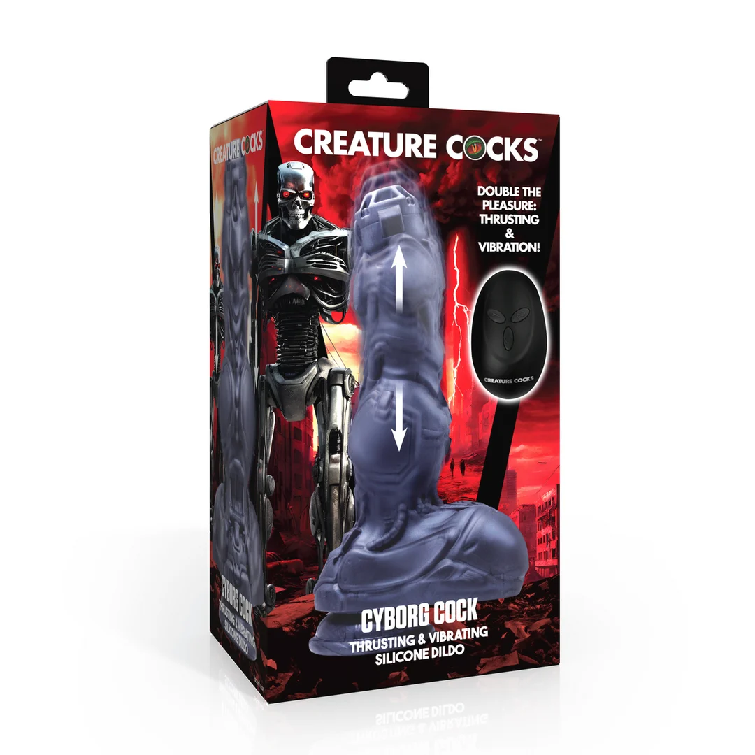AH484-2 Cyborg Cock duwende en vibrerende dildo - Afbeelding 1