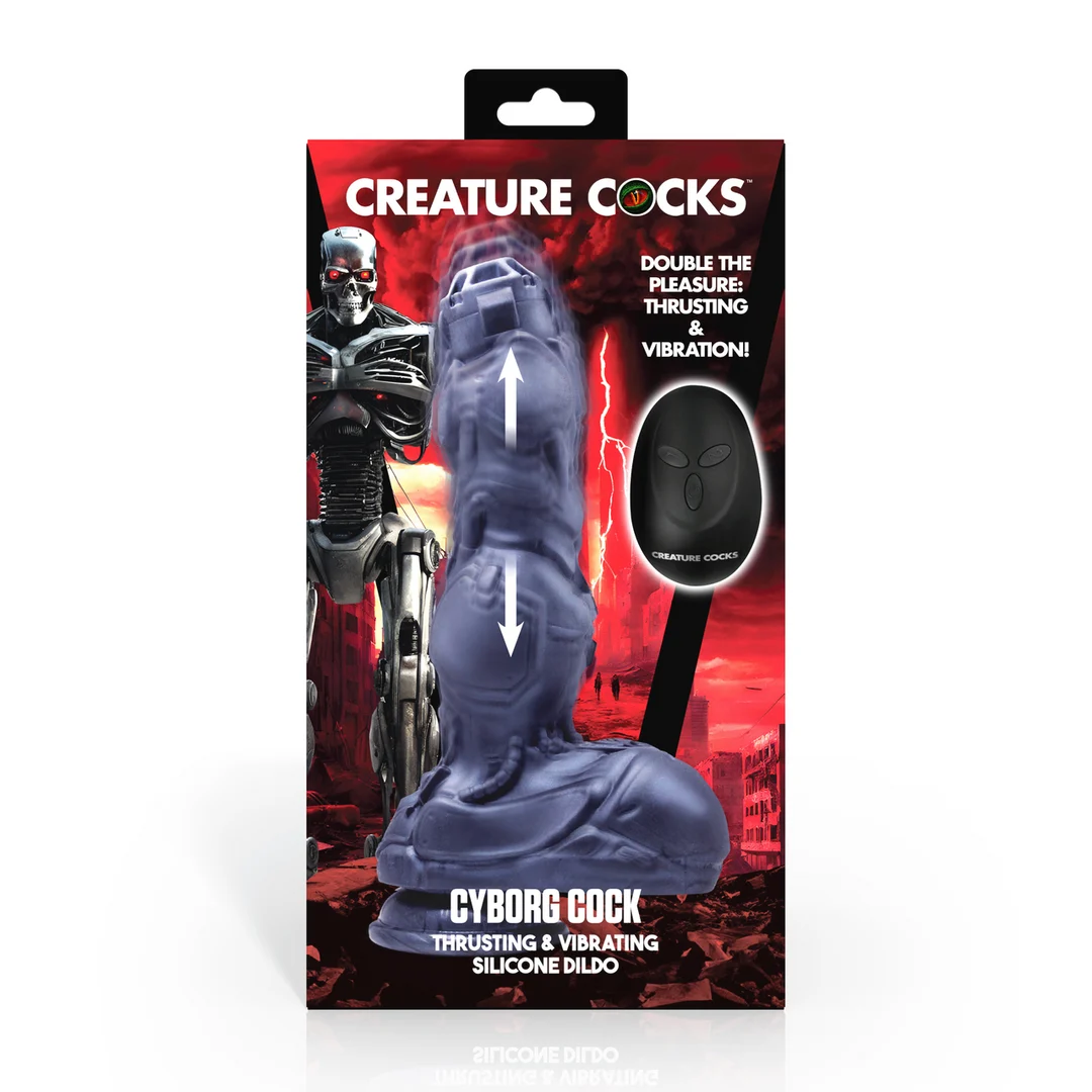 Cyborg Cock duwende en vibrerende dildo - Afbeelding 2