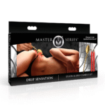 Massagekaars – Drip Sensation lepel & drip kaars set – ongeparfumeerd – 2 kaarsen