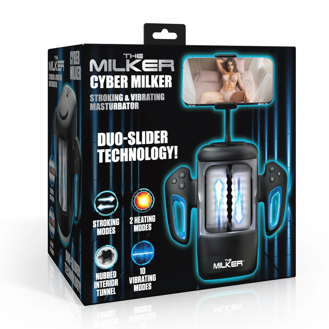 AH534-2 XR Brands Cyber Milker masturbator met telefoonhouder - Afbeelding 1
