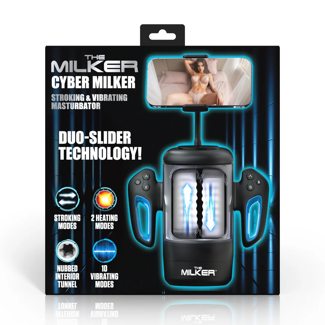 XR Brands Cyber Milker masturbator met telefoonhouder - Afbeelding 2