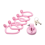 Chastity cage met vulva cap – Roze - Afbeelding 4