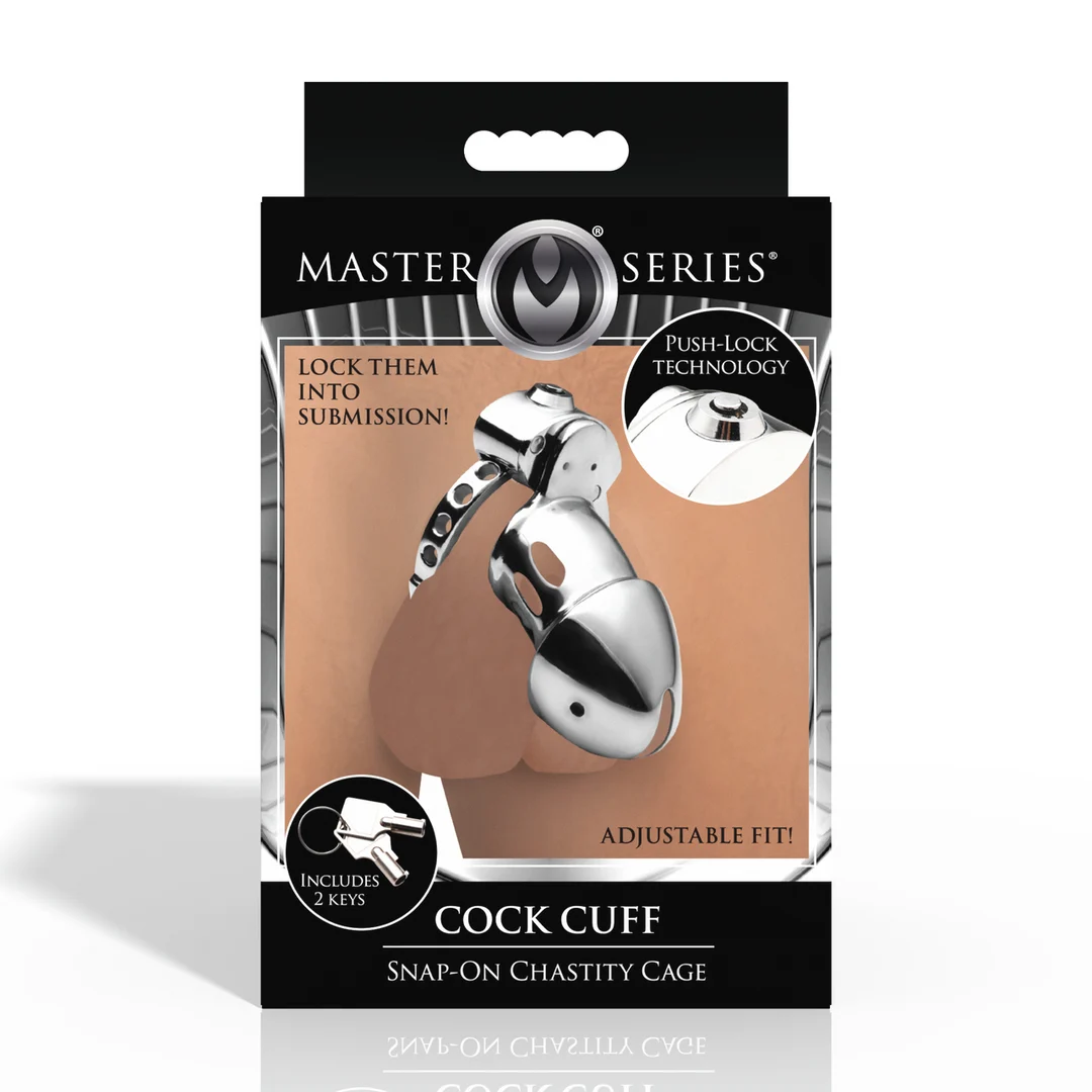 Chastity cage met verstelbare ring – Snap-On Chastity Cage - Afbeelding 2