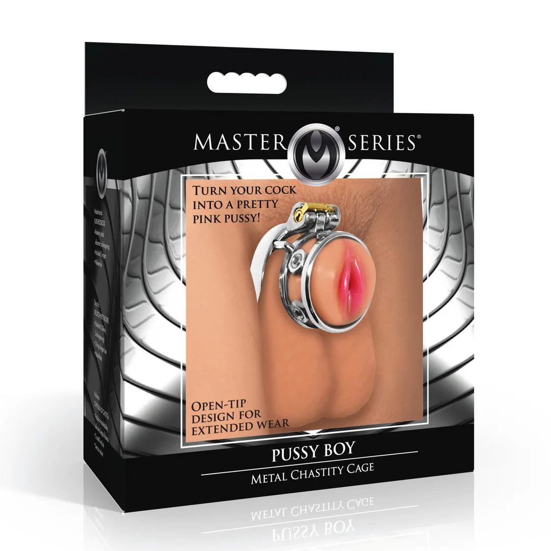 Chastity cage met zachte siliconen tip – Pussy Boy - Afbeelding 1