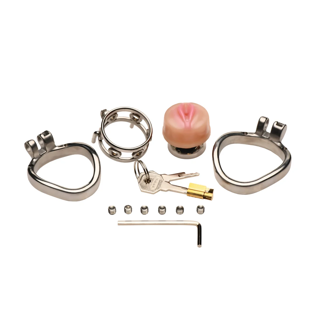 Chastity cage met zachte siliconen tip – Pussy Boy - Afbeelding 4