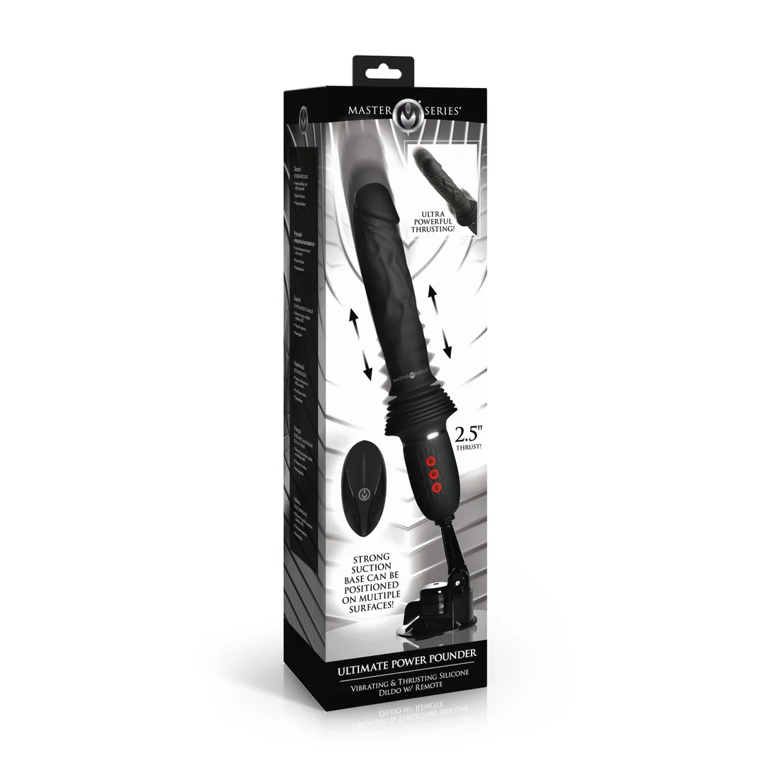 Ultimate Power Pounder vibrerende en duwende dildo - Afbeelding 1
