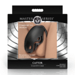 Chastity cage met cum-thru tip – Zwart - Afbeelding 2