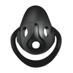 Chastity cage met cum-thru tip – Zwart - Afbeelding 3