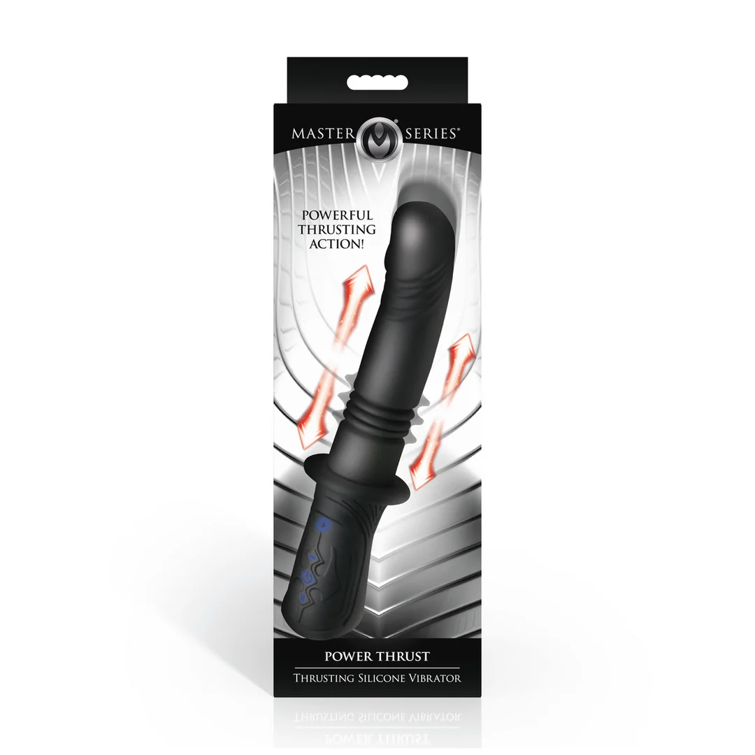 XR Brands Power Thrust duwende siliconen vibrator - Afbeelding 2