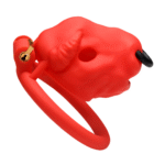 Chastity cage met 4 ringen – Zwart - Afbeelding 7