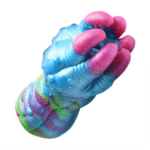 Anus masturbator met zacht silicone – Blauw/Paarse - Afbeelding 3