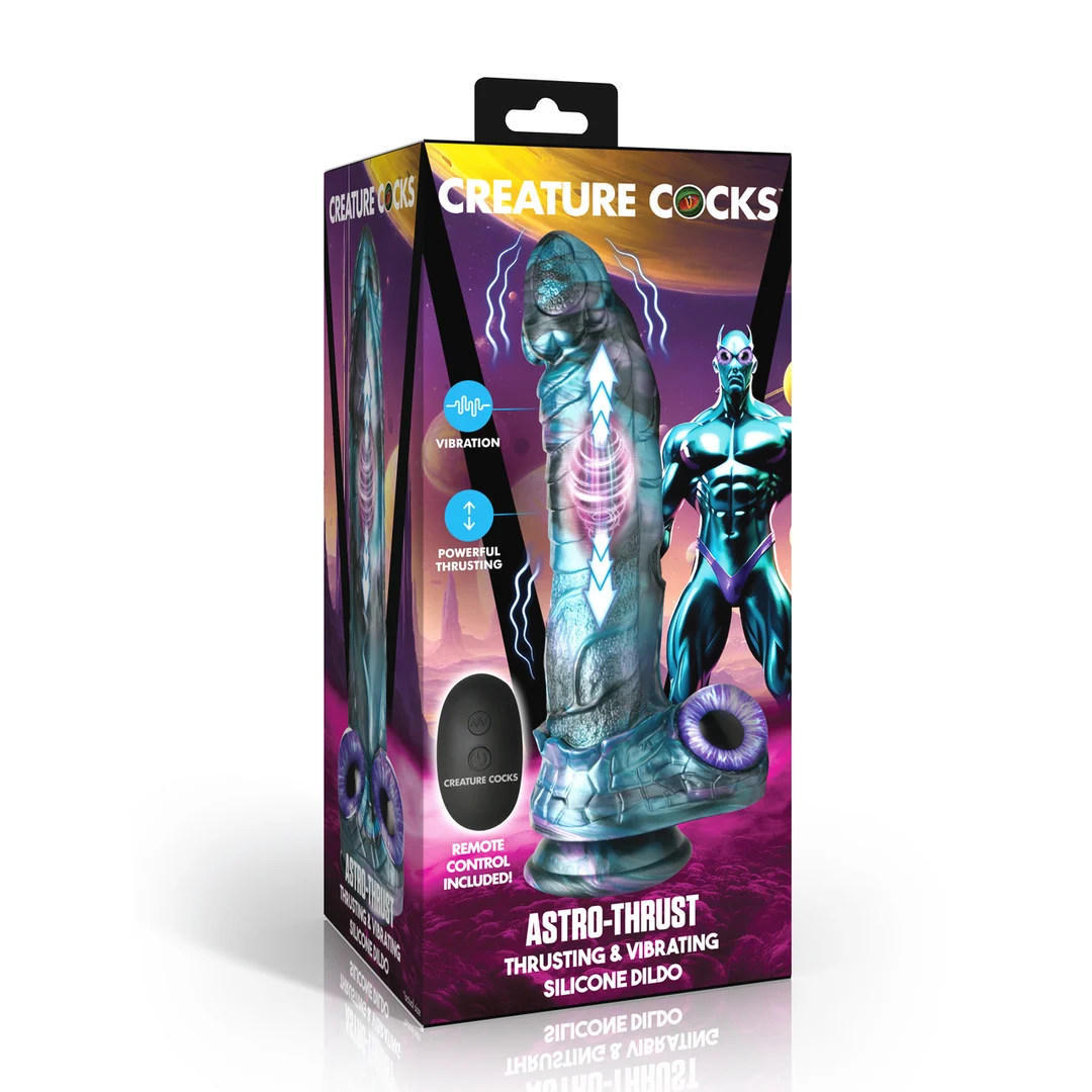 XR Brands Astro Thrust duwende en vibrerende dildo - Afbeelding 1