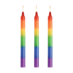 XR Brands Pride Candles regenboog druipkaarsenset - Afbeelding 3