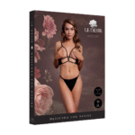 Sexy kanten triangel bh met open cups voor verleidelijke look – Le Desir