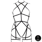 Curvy body met open cups en jarretels voor verleidelijke curves – LIN - Afbeelding 4