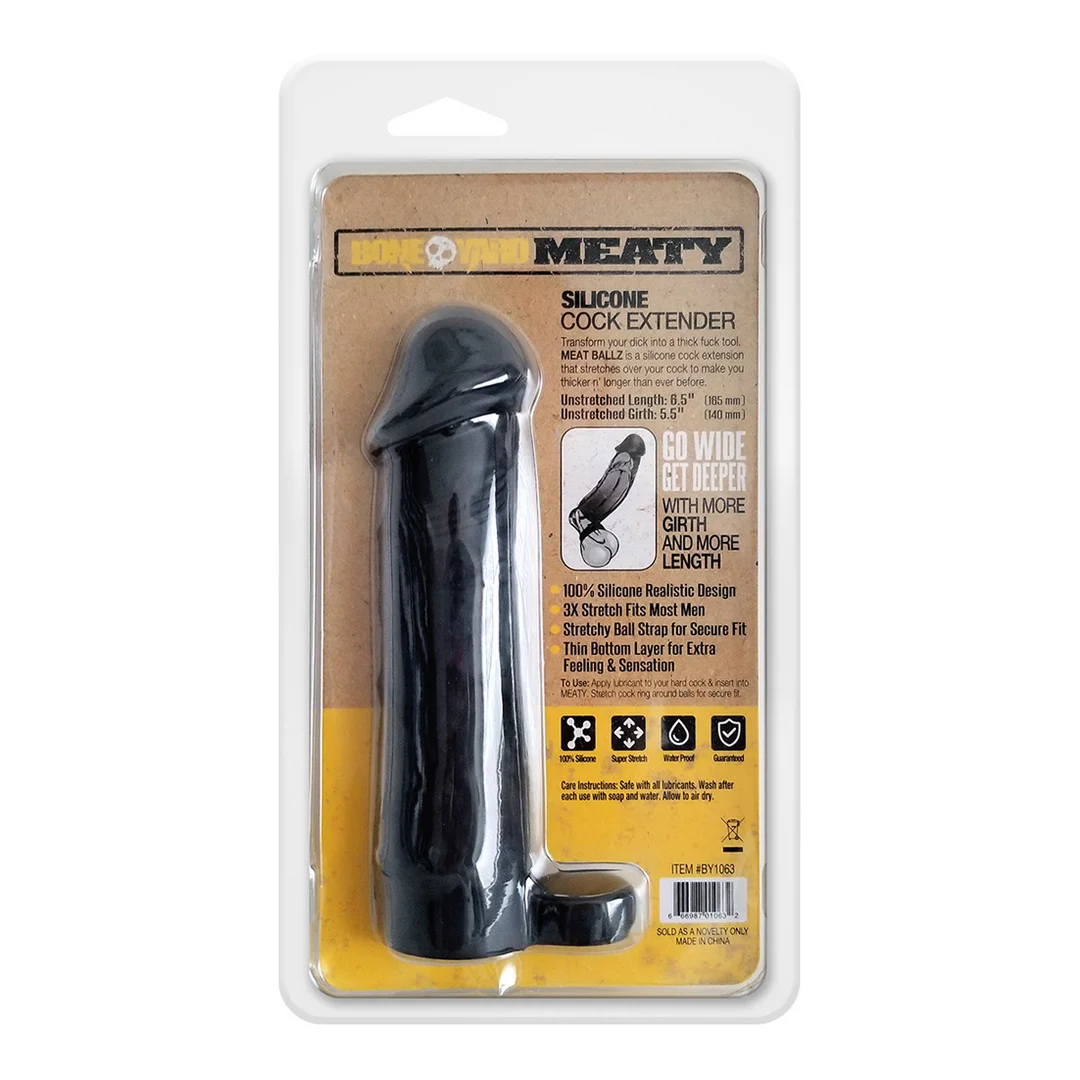 Penis sleeve met zachte silicone – Cock Extender - Afbeelding 2