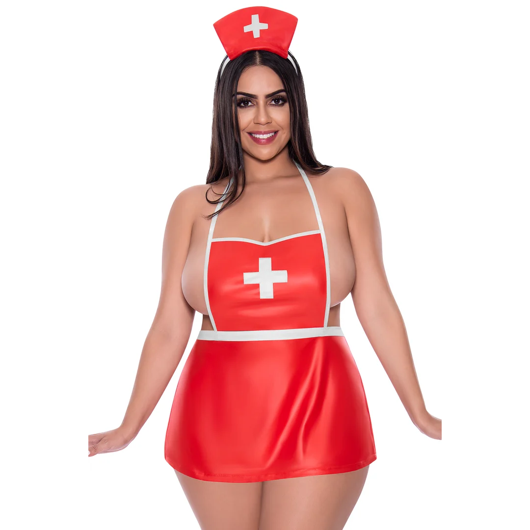 Magic Silk Dress Up Kleid in Rot und Weiß – Bild 12