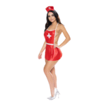 Roleplay kostuum met speelse striksluitingen voor verleidelijke look – Magic Silk